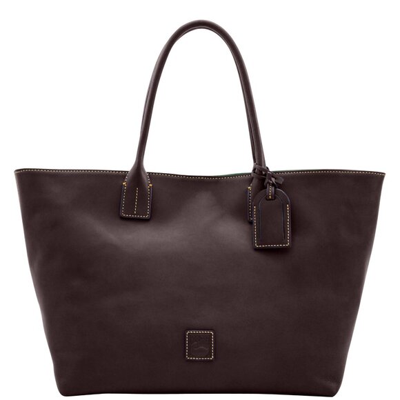 Nwt Dooney & Bourke Florentine Leather Medium Russel Tote Bag - Picture 1 of 13